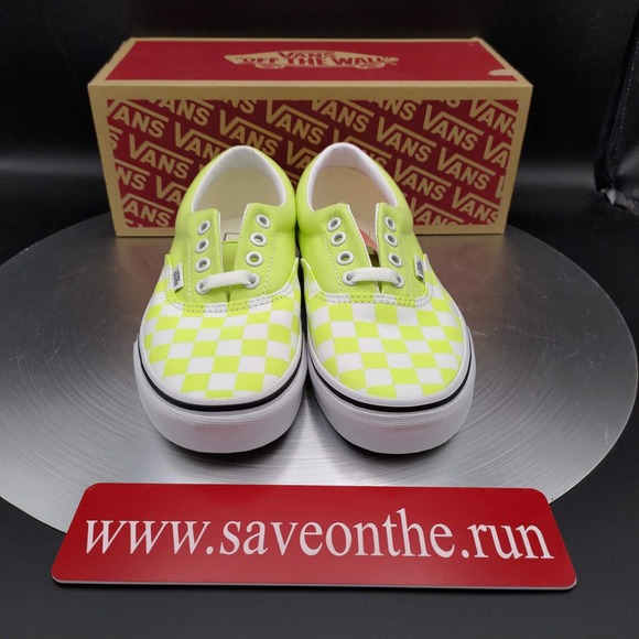 VANS ERA CHECKERBOARD "SHARP GREEN" 6.5 - Picture 4 of 12